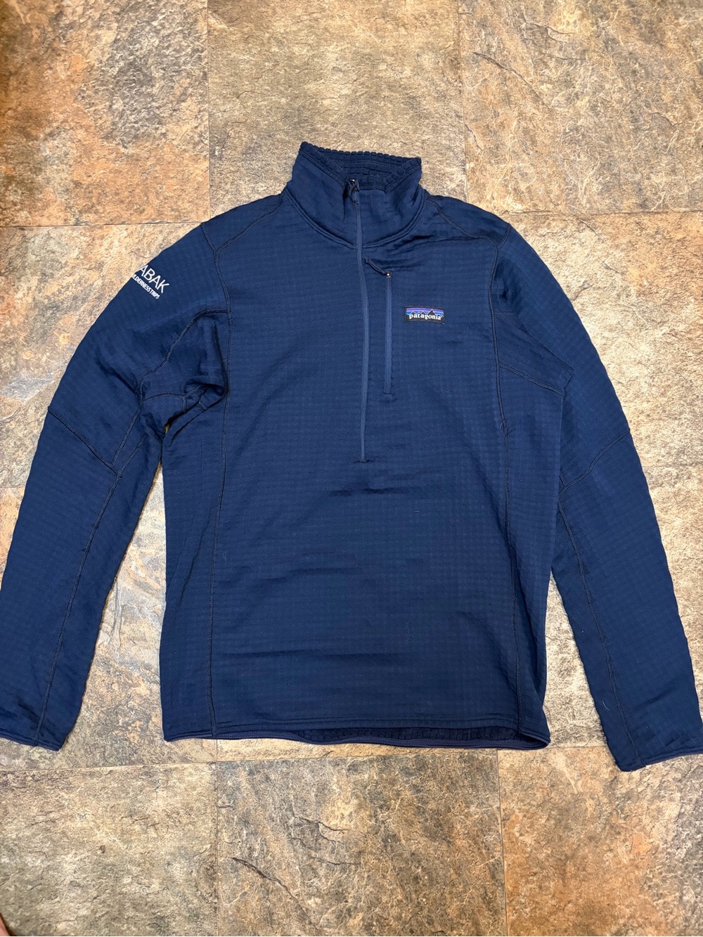 Patagonia Navy Lightweight Quarter-Zip Shirt Jacket